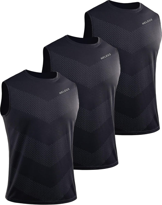 Men's Performance Dry Fit Muscle Tank for Running and Workouts