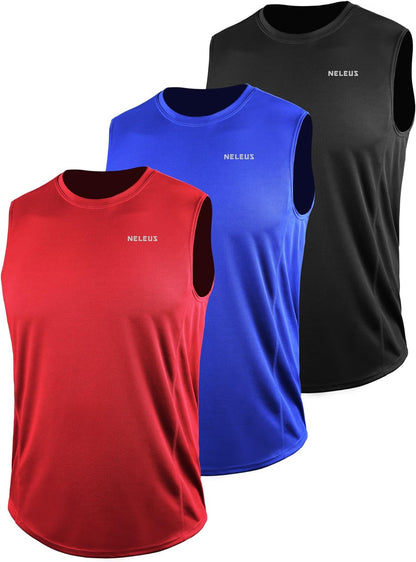 Men's Performance Dry Fit Muscle Tank for Running and Workouts