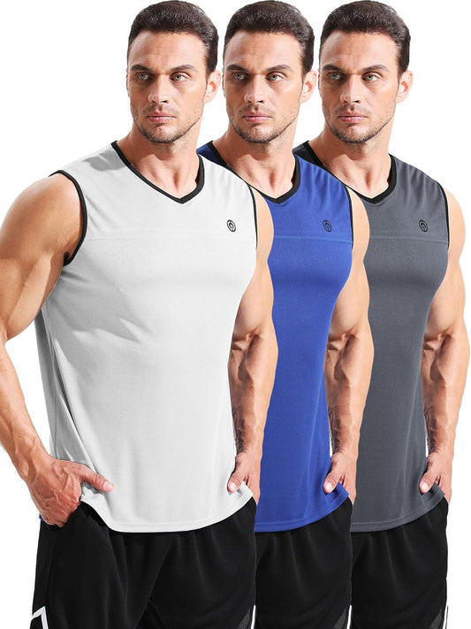 Men's Performance Dry Fit Running Muscle Tank Top