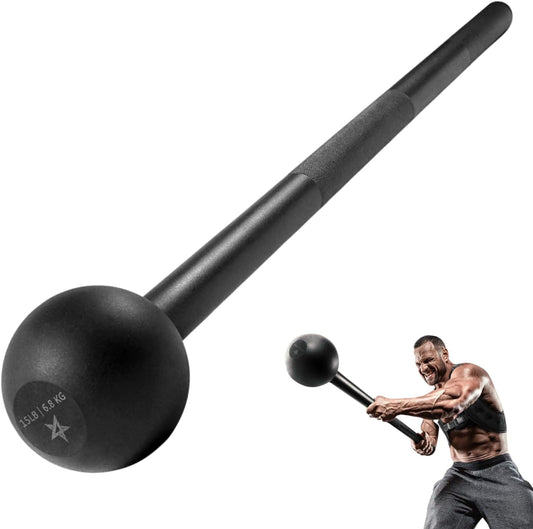 Ultimate Steel Mace Bell for Full Body Strength Training - Perfect for Muscle Building, Rehabilitation, and Stretching - Available in 5 to 30 Lbs for Men & Women