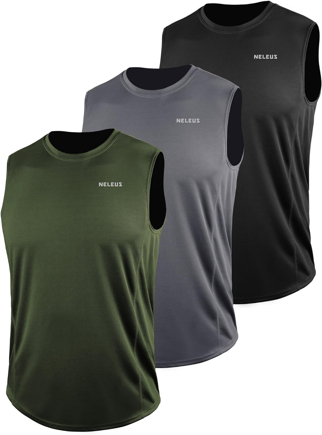 Men's Performance Dry Fit Muscle Tank for Running and Workouts