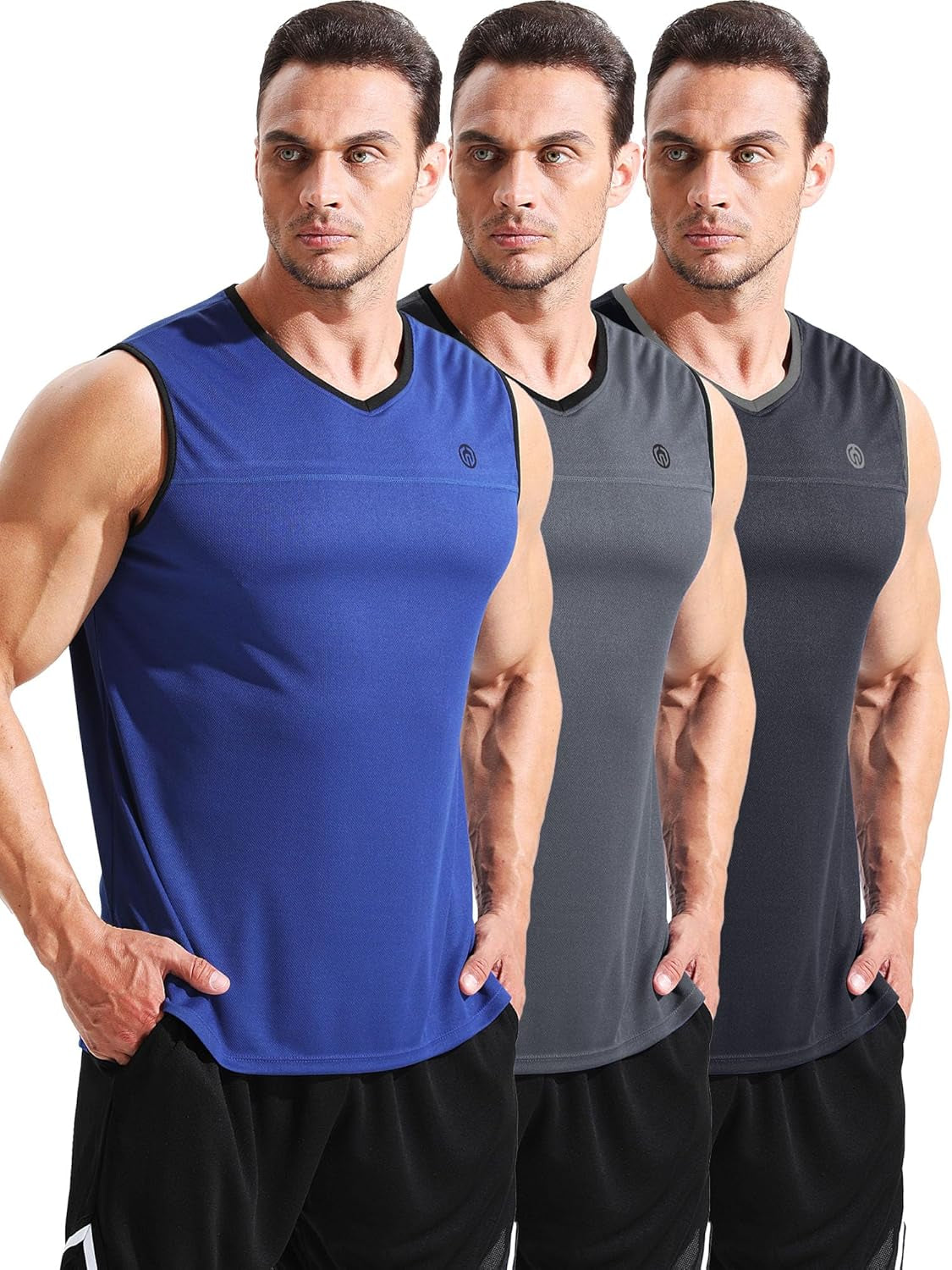 Men's Performance Dry Fit Muscle Tank for Running and Workouts