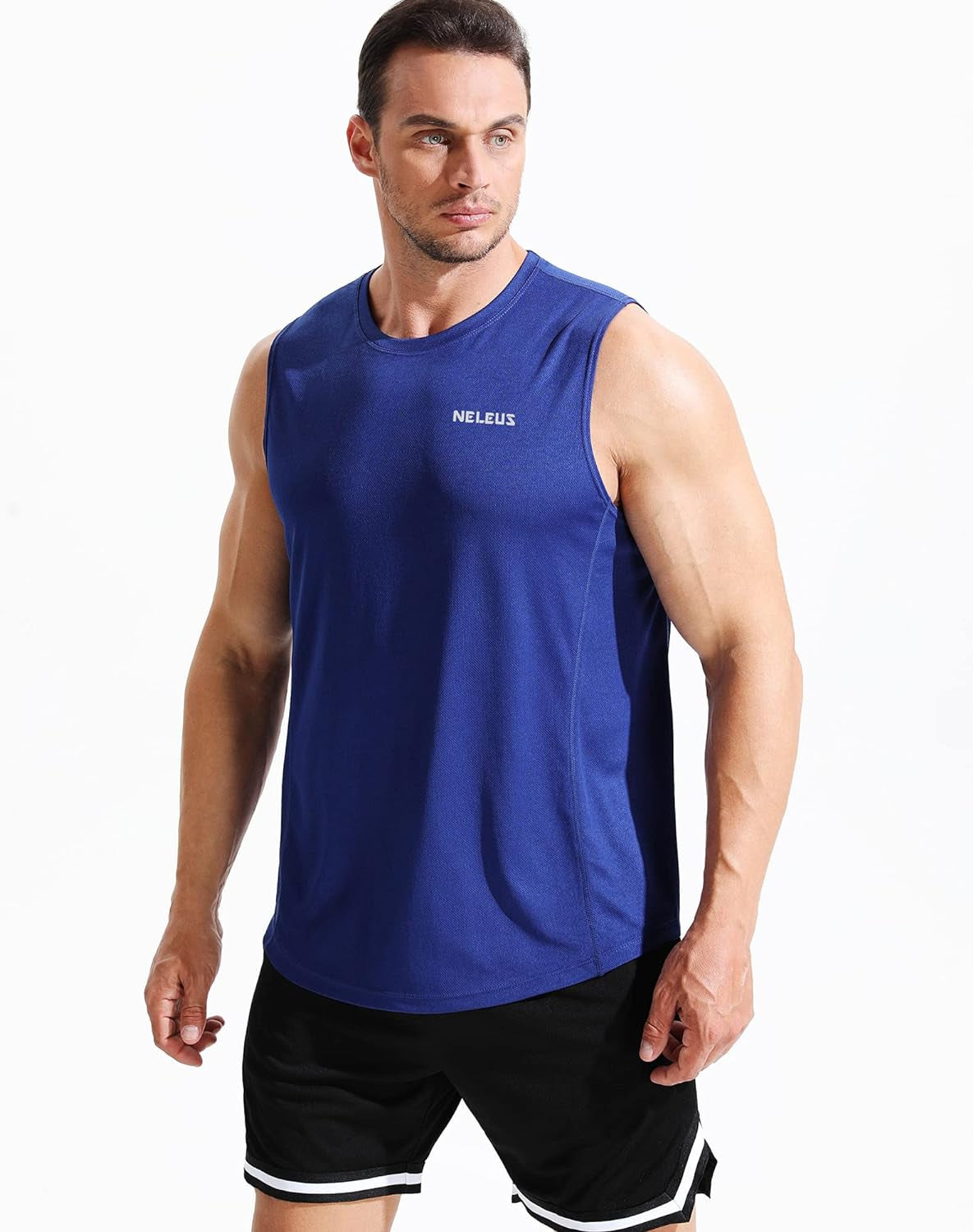 Men's Performance Dry Fit Muscle Tank for Running and Workouts