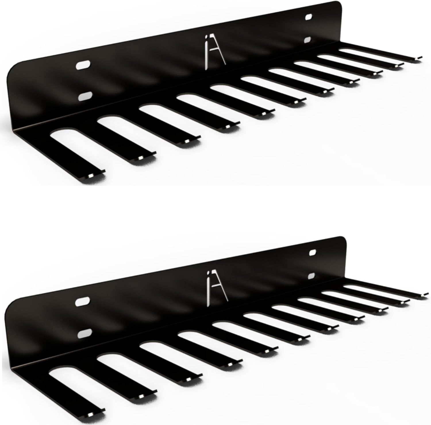 USA Omega Beast Gym Storage Rack 9 or 11 Hook Heavy-Duty Gym Wall Organizer Gym Caddy Hanger - Gym Accessory Storage - Resistance Bands, Jump Ropes, Barbells, Lifting Belts, Cable Attachments - 2Pk