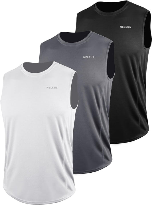 Men's Performance Dry Fit Muscle Tank for Running and Workouts