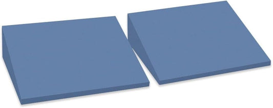 XL Foam Yoga Wedge Blocks, Set of 2, 16.5° Incline Slant Boards for Single or Dual Use, Stretching, Squats, Physical Therapy, Calf & Achilles Support, Balance & Rehab, 13" × 12.75" × 3.75"